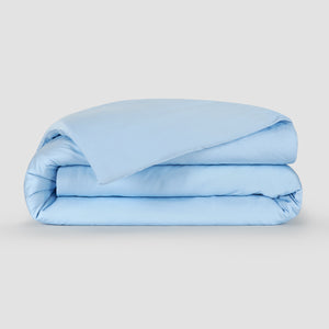 Capa de edredão Azul bambu by Momo Cotton – tecido de cetim 300 fios, suave, respirável e sustentável.