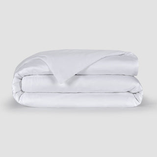 White Bamboo Duvet Cover by Momo Cotton – 300 thread satin, soft, breathable and sustainable.